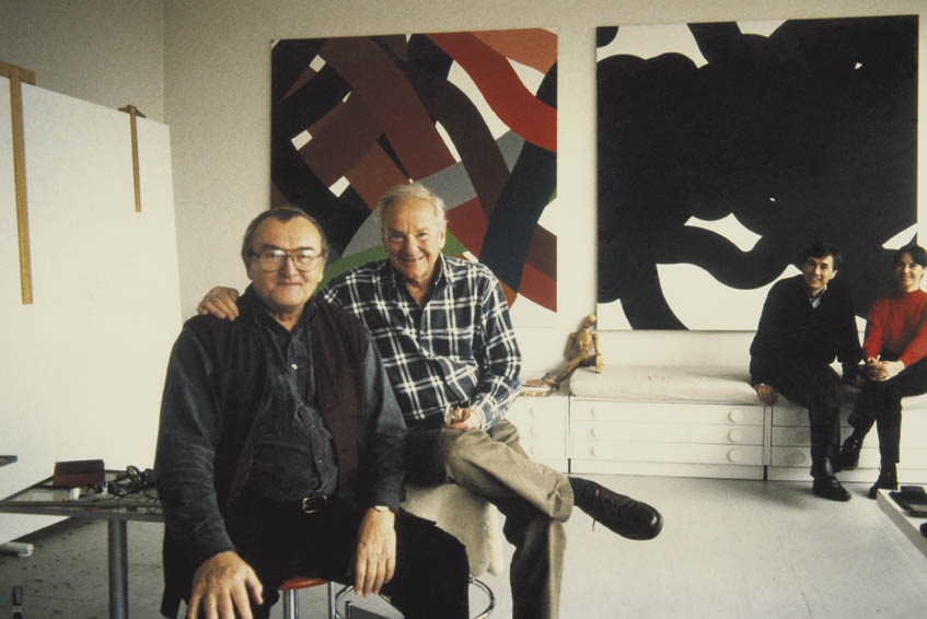 Zdeněk Sýkora a François Morellet v Lounech, 1993, foto (c) Archiv LZS 
